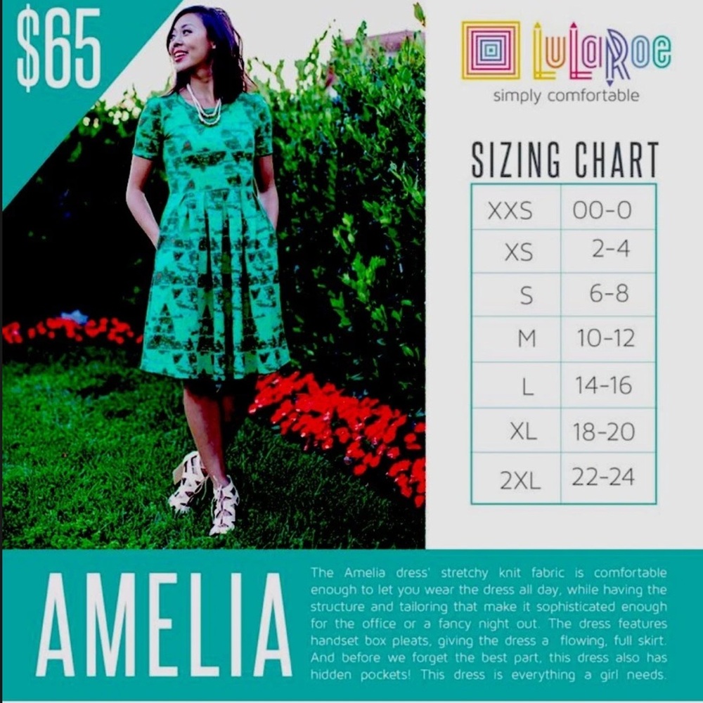 Lularoe Amelia dress Size 2X - Picture 10 of 10